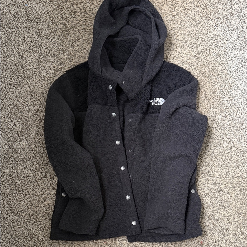 The North Face Charcoal Hooded Fleece Jacket